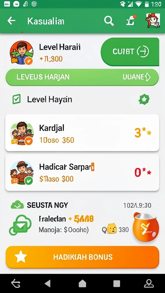 Karakter unik yang bisa dipilih oleh pemain.