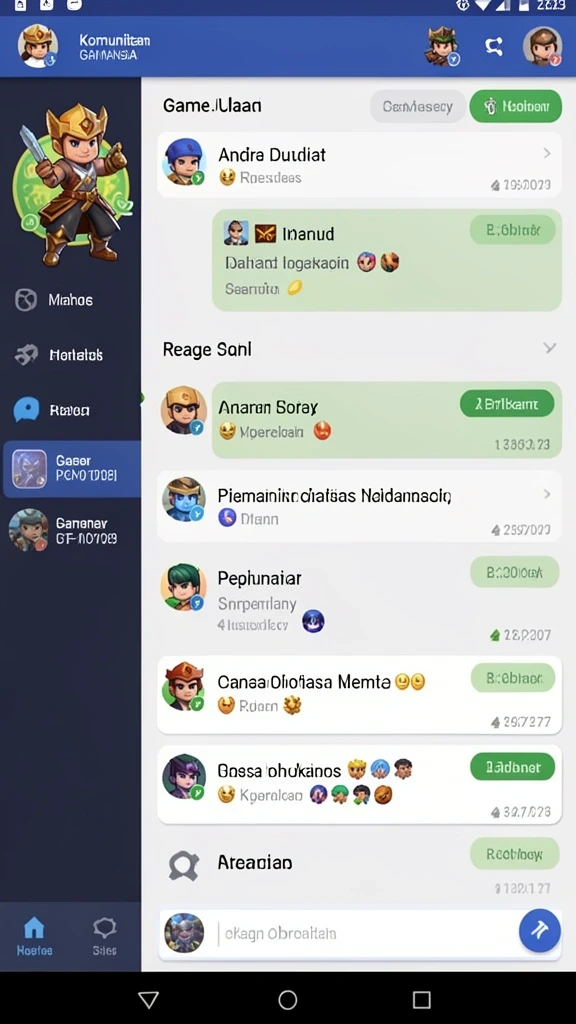 Screenshot dengan penjelasan berbagai mode permainan yang ada.