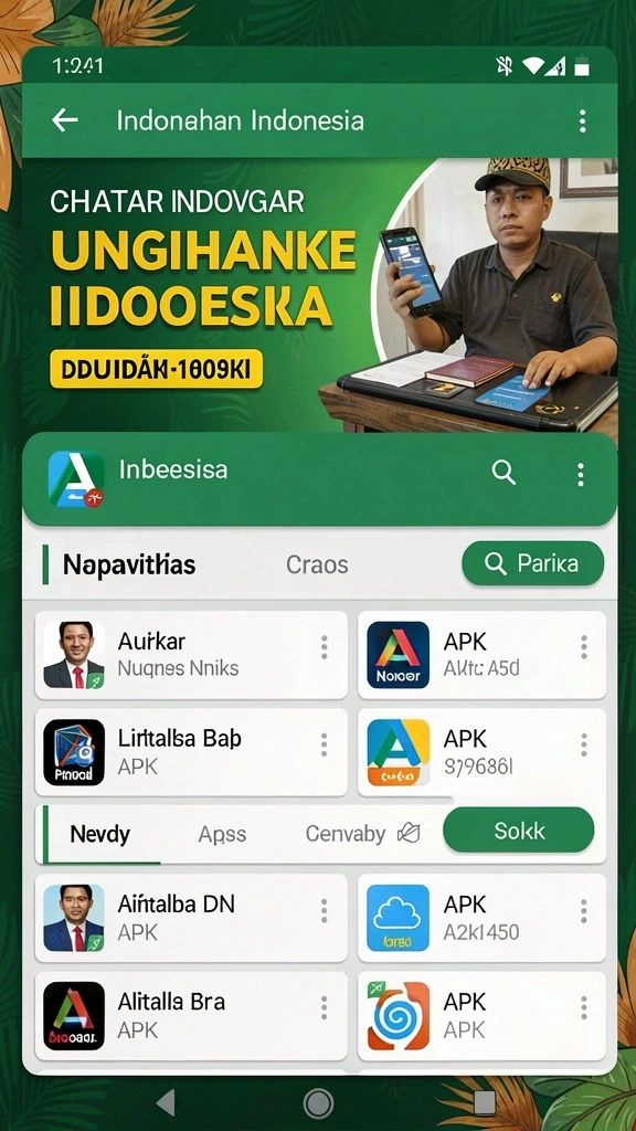 Tampilan menu utama yang menarik dan mudah dinavigasi.