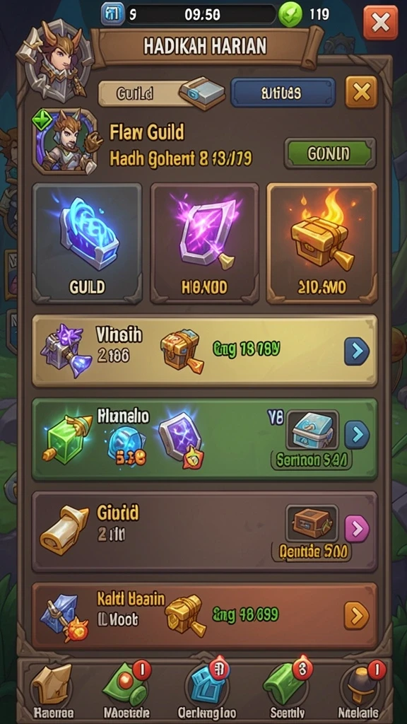 Sistem reward yang menguntungkan bagi pemain aktif.