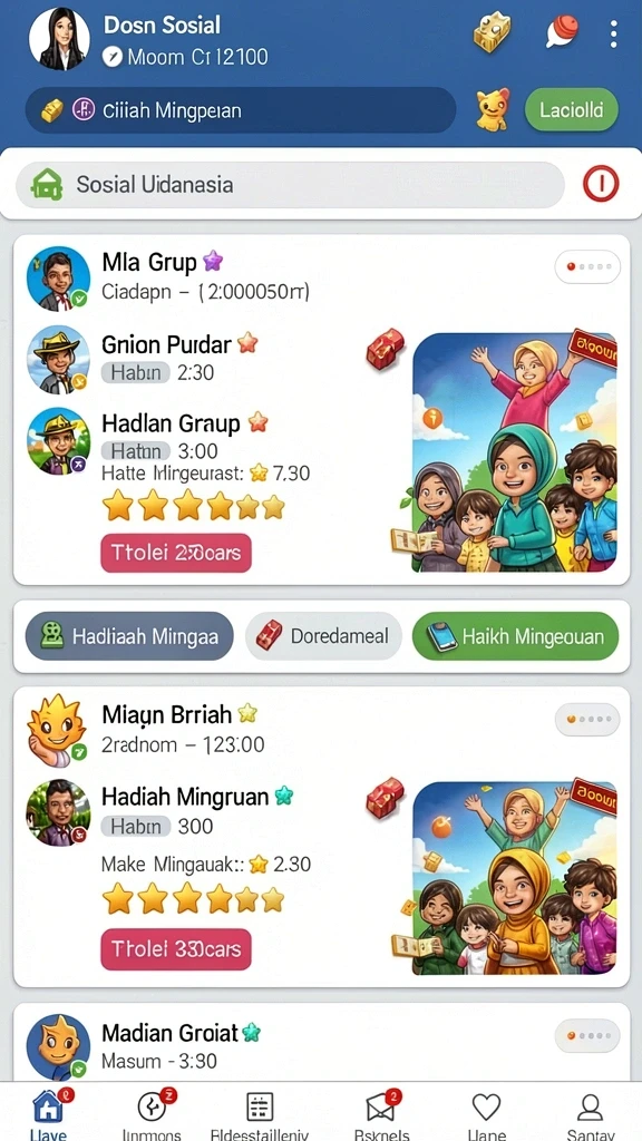 Tampilan antarmuka yang user-friendly.