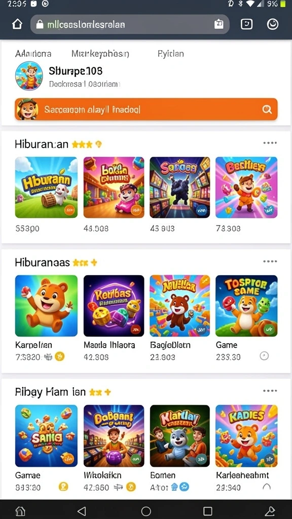 Tampilan karakter hero yang menarik dan detail.