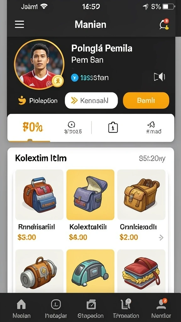 Tampilan awal yang menarik dan intuitif.