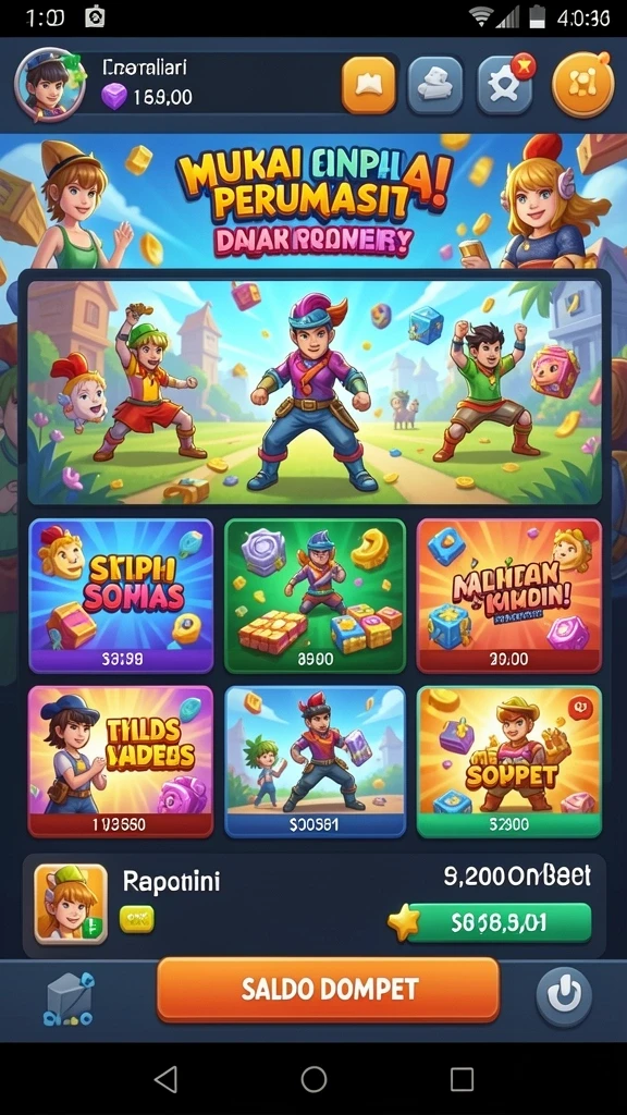 Tangkapan layar pertama menunjukkan gameplay intens dan seru.