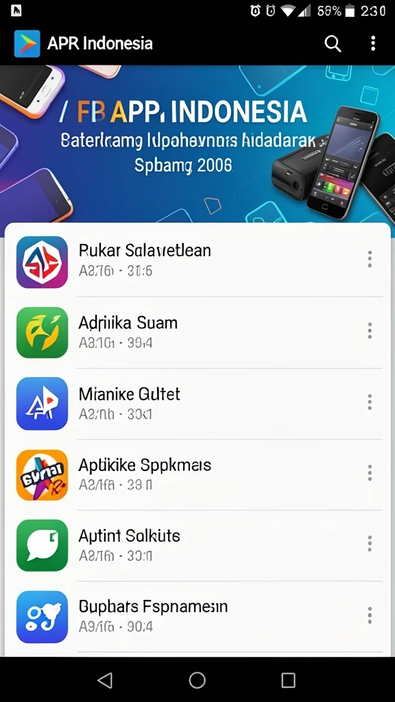 Tampilan utama yang menarik dan penuh warna.