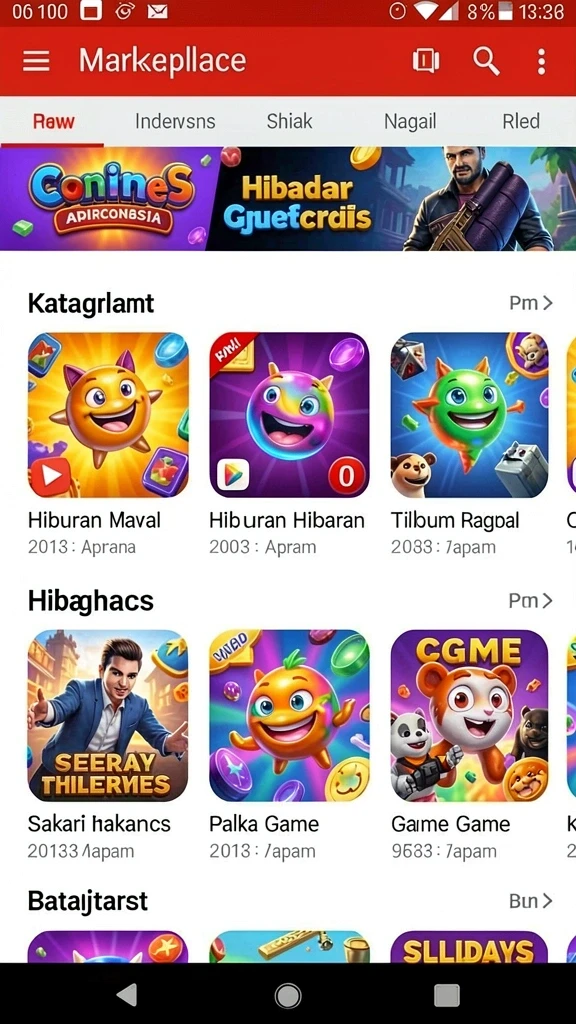 Screenshot menampilkan karakter utama dalam aksi petualangan.