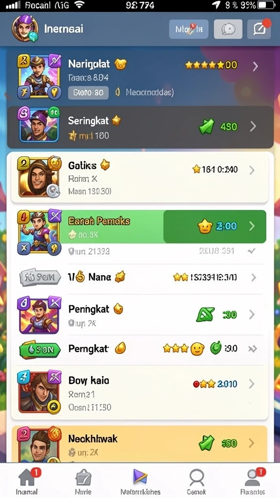 Screenshoot: Karakter dengan desain yang unik.