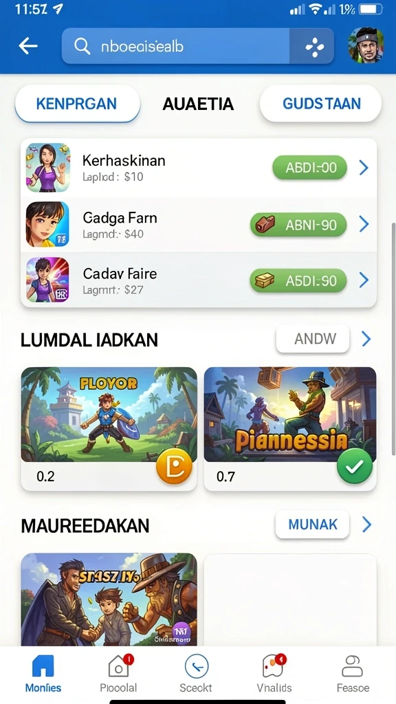 Sistem hadiah yang menarik untuk setiap pencapaian.