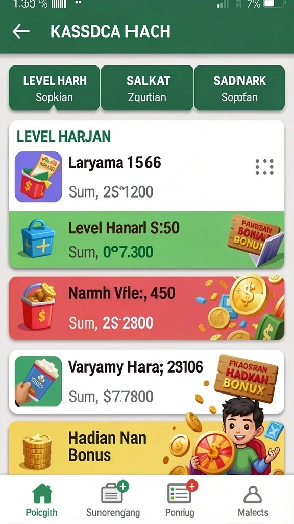 Tampilan antarmuka yang menarik dan user-friendly.