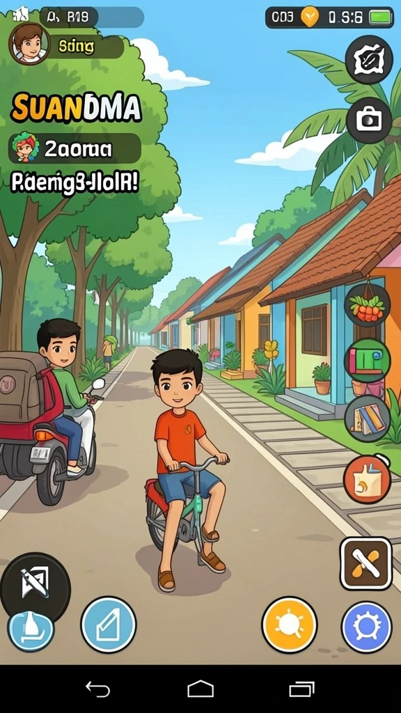 Visual grafis yang menakjubkan dalam RPGAME.