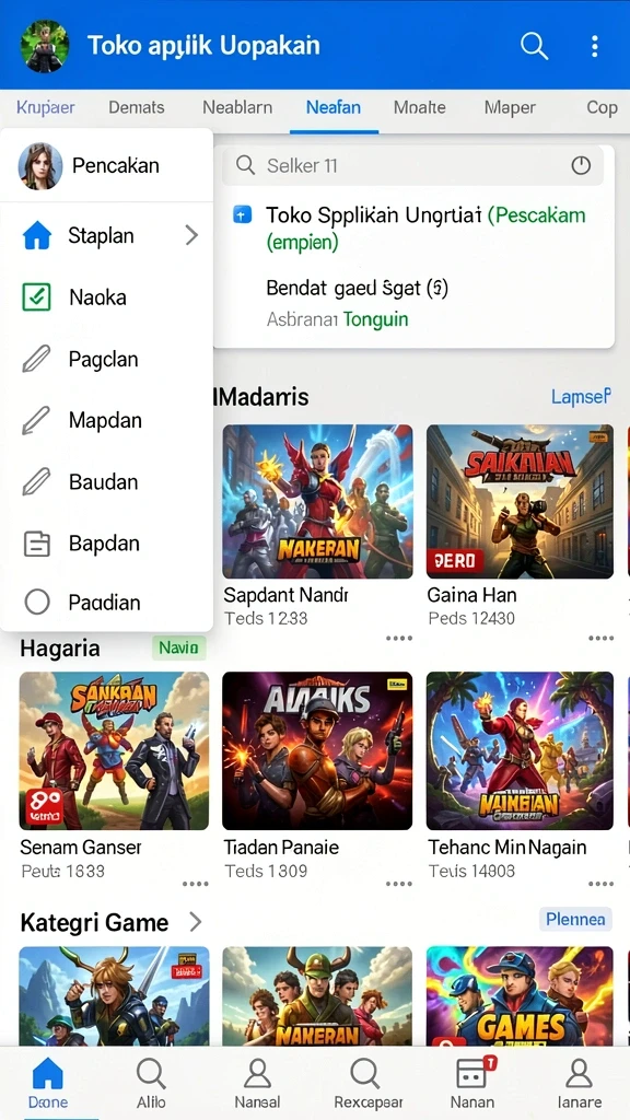 Tangkapan layar kedua memperlihatkan karakter ikonik dalam permainan.