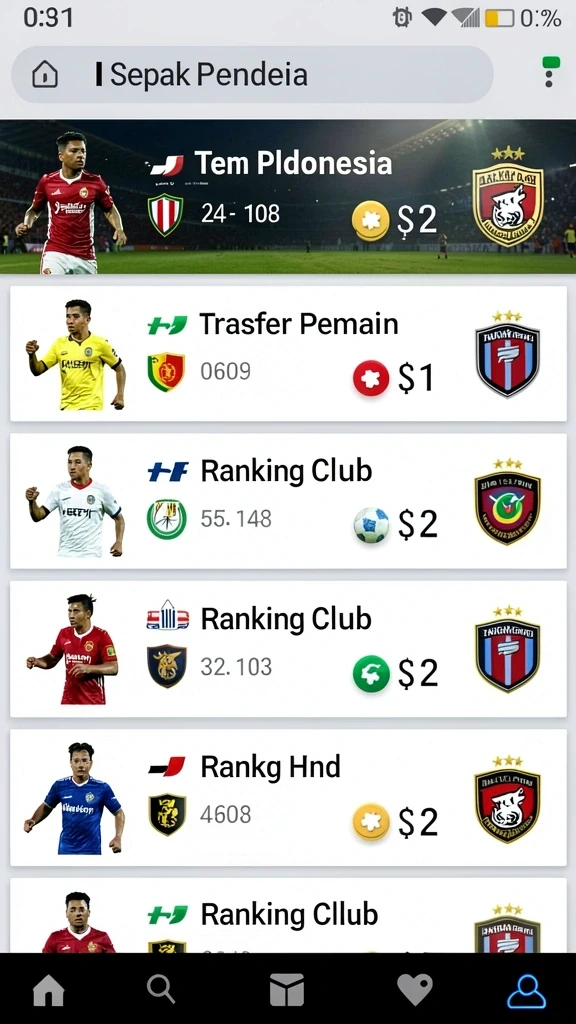 Tampilan antarmuka permainan yang intuitif.