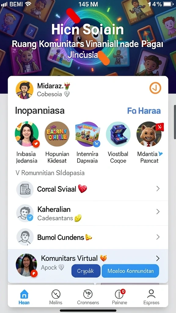 Tampilan antarmuka yang intuitif dan menarik.