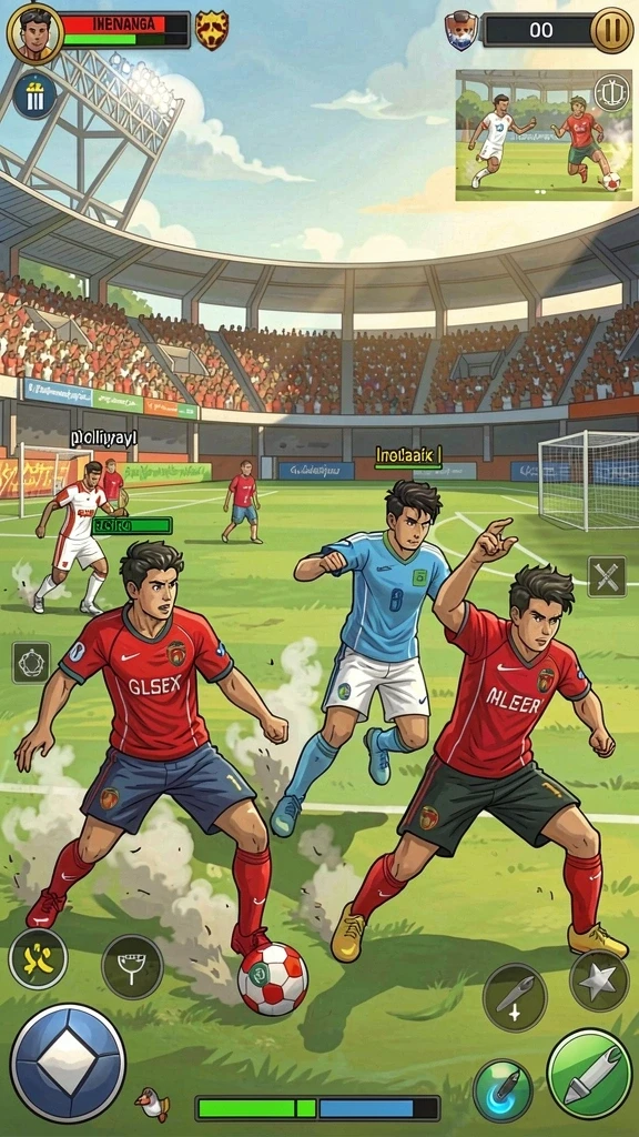 Screenshot dari gameplay yang menunjukkan aksi seru di SESETOTO.