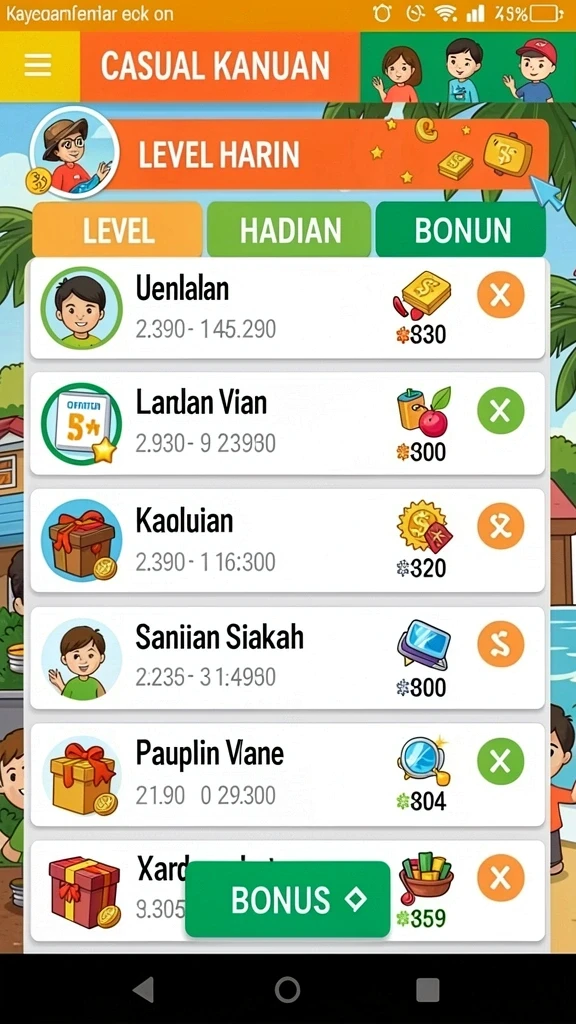 Beragam pilihan permainan slot yang menghibur.