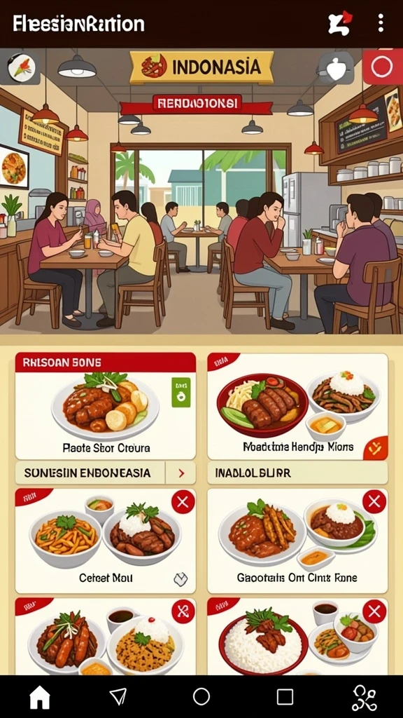 Tampilan antarmuka yang menarik dan modern.